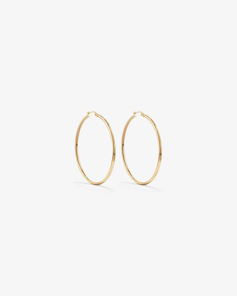 45mm Hoop Earrings in 10kt Yellow Gold