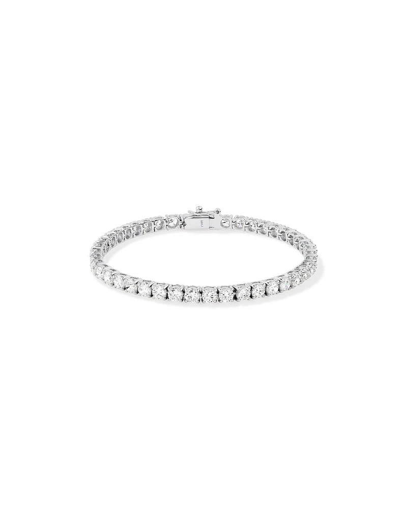 Bracelet rivière en argent sterling avec zircon cubique