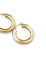 15mm Hoop Earrings in 10kt Yellow Gold