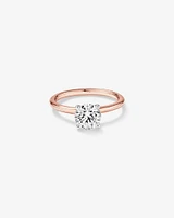 Carat TW Round Brilliant Laboratory-Grown Diamond Solitaire Engagement Ring in 14kt Gold