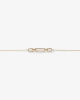 0.26 Carat TW Diamond Paperclip Bracelet in 10kt Yellow Gold