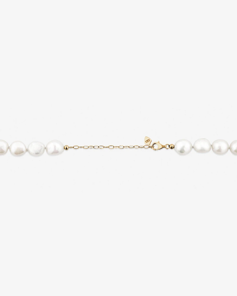 Baroque Pearl Necklace in 10kt Yellow Gold