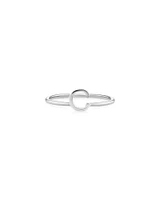 C Initial Ring in Sterling Silver