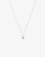 0.33 Carat TW Diamond Halo Everlight Pendant in 10kt White Gold