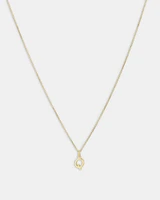 O Initial Pendant in 10kt Yellow Gold