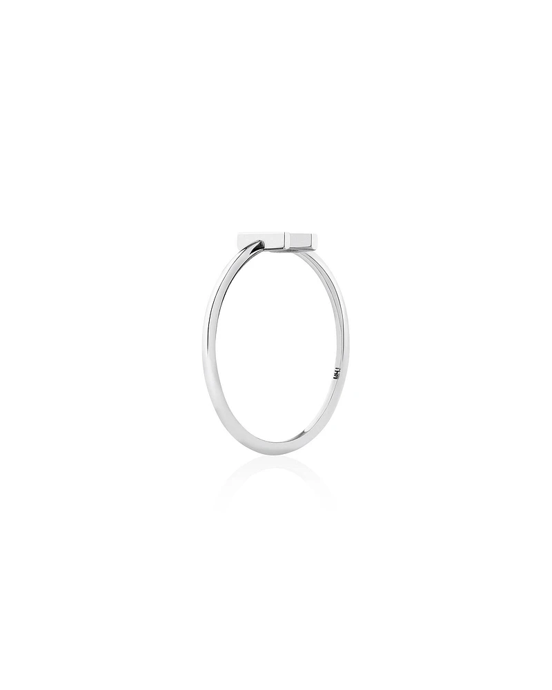 C Initial Ring in Sterling Silver