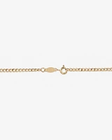 60cm (24") Hollow Curb Chain in 10kt Yellow Gold