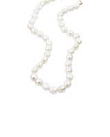 Baroque Pearl Necklace in 10kt Yellow Gold