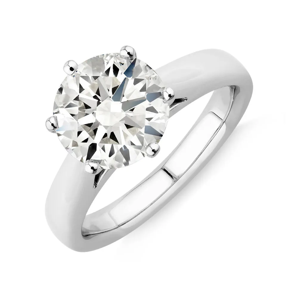 Sir Michael Hill Designer Vintage Floral Engagement Ring with 0.92 Carat TW  of Diamonds in 18ct White Gold