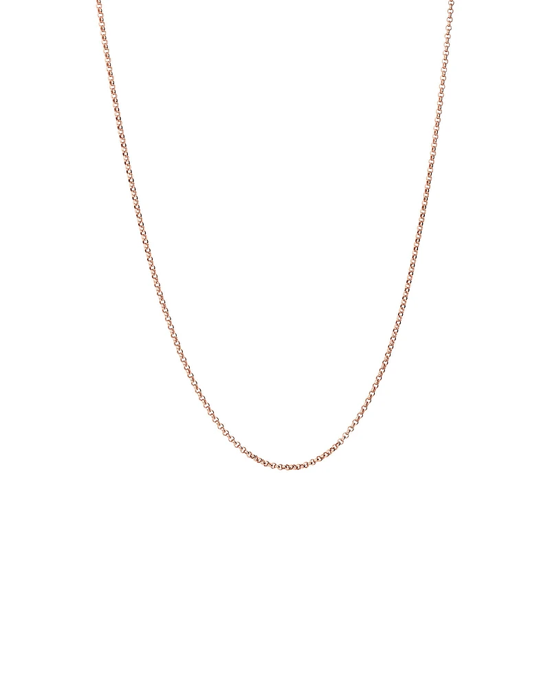 50cm (20") Hollow Belcher Chain in 10kt Rose Gold