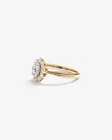 Cluster Ring with 0.62 Carat TW of Diamonds in 14kt Yellow Gold