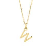 O Initial Pendant in 10kt Yellow Gold