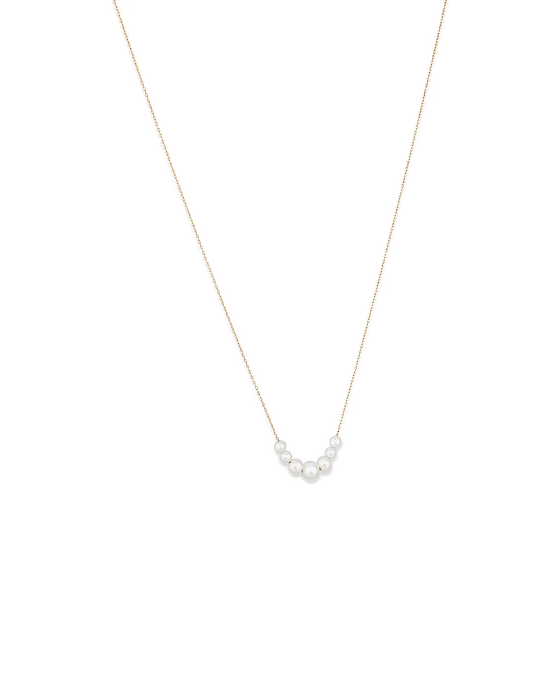 Cultured Freshwater Pearl Necklace in 10kt Yellow Gold