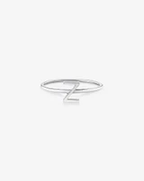 C Initial Ring in Sterling Silver