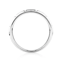 Men's 0.20 TW Brushed and Polished Diamond Ring Platinum