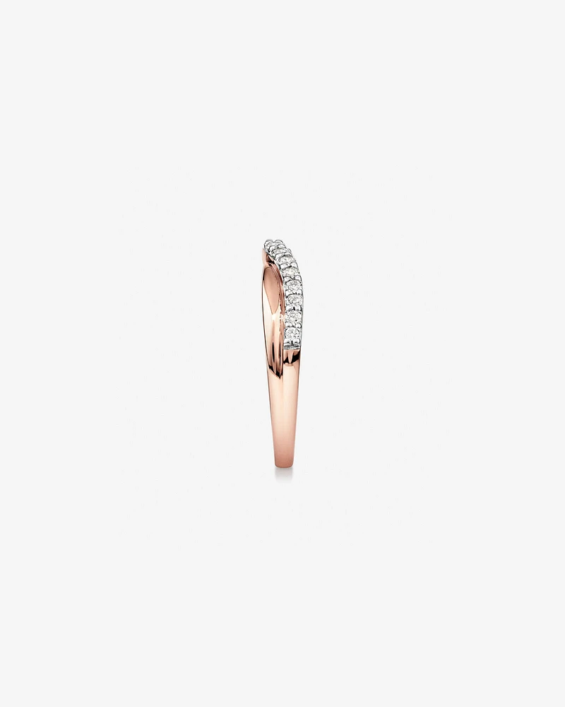 Wedding Ring with 0.25 Carat TW of Diamonds in 14kt Rose Gold