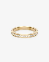 Alliance en or jaune 14 K avec diamants totalisant 0,34 ct