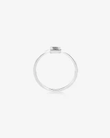 C Initial Ring in Sterling Silver