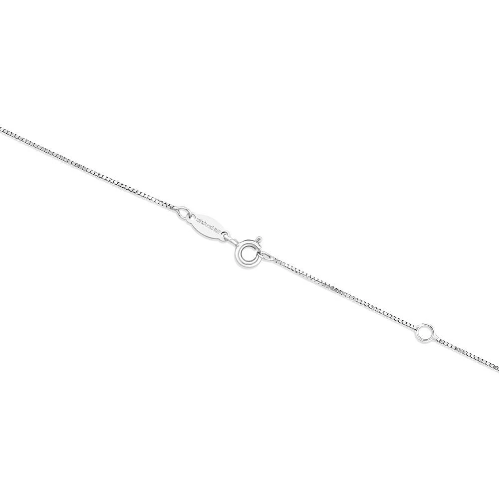 45cm (18") 0.66mm Width Box Chain in 18kt White Gold