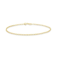 19cm (7.5") 2mm-2.5mm Width Belcher Bracelet in 10kt Yellow Gold