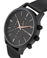 Men's Chronograph Watch in Black Tone Stainless Steel