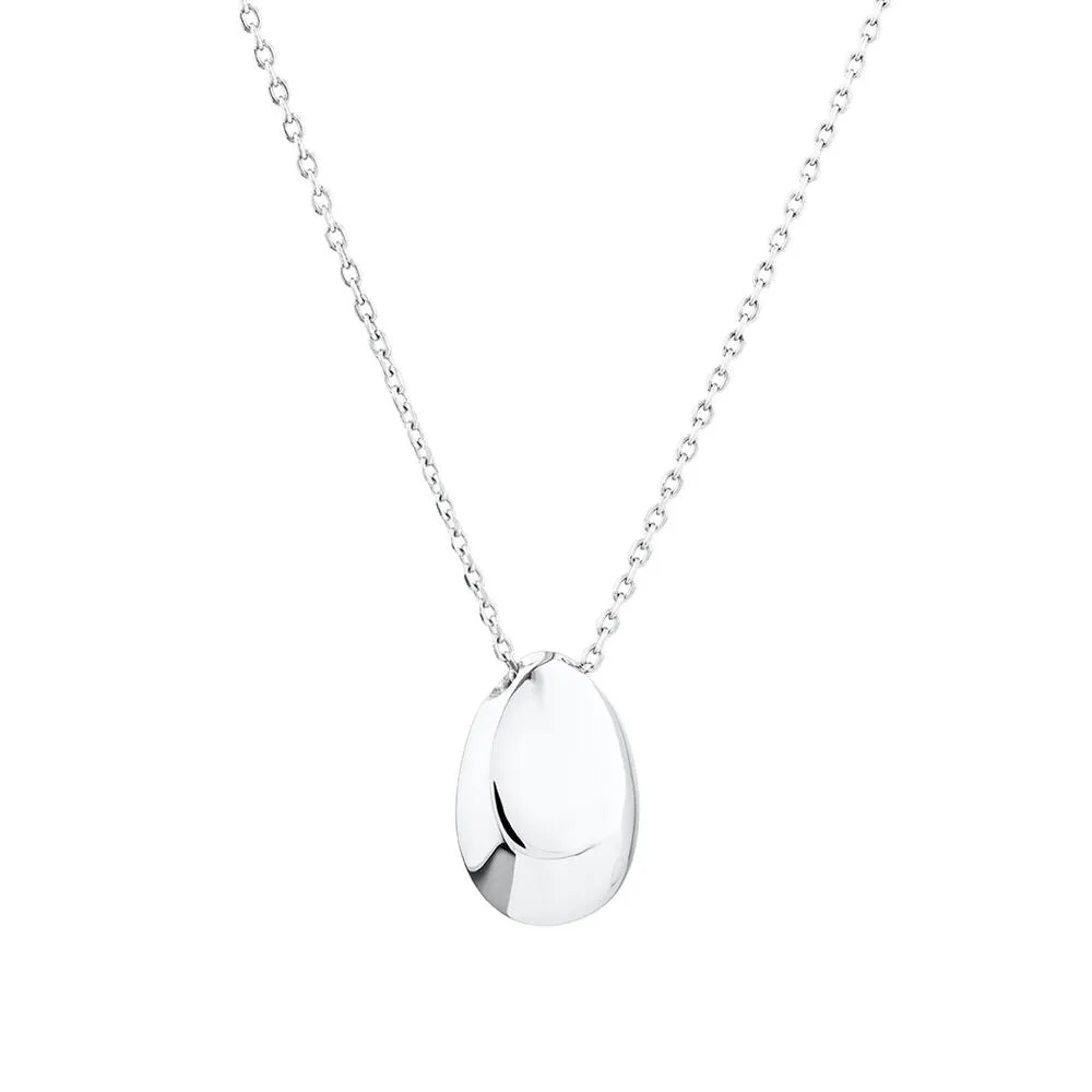 Michael Hill Sculpture Dome Oval Pendant in Sterling Silver