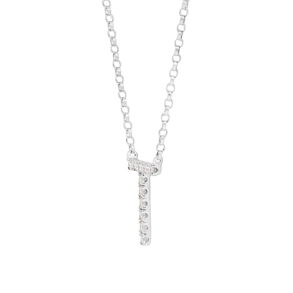 A' Initial necklace with 0.10 Carat TW of Diamonds in 10kt White Gold