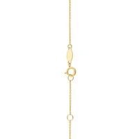 19cm (7.5") C Initial Bracelet in 10kt Yellow Gold