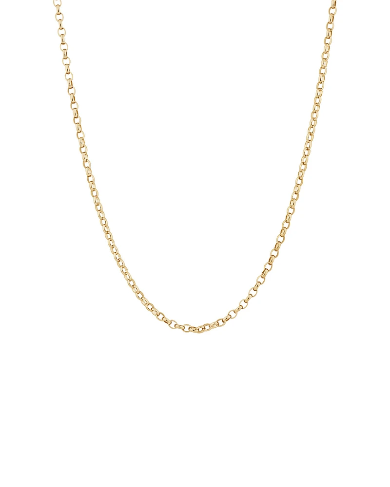 70cm (28") Oval Belcher Chain in 10kt Yellow Gold