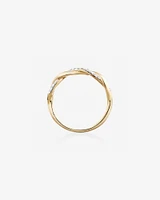 Twist Ring with 1/5 Carat TW of Diamonds in 10kt Yellow Gold