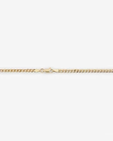 55cm (22") 3mm-3.5mm Width Curb Chain in 10kt Yellow Gold