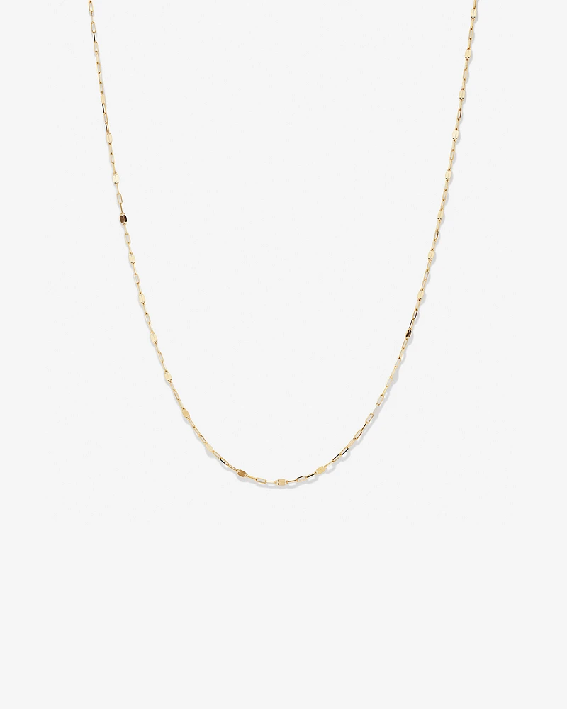 50cm (20") Oval Mirror Cable Chain in 10kt Yellow Gold