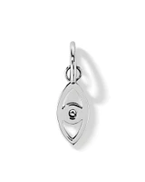 Diamond Accent Evil Eye Pendant in Sterling Silver