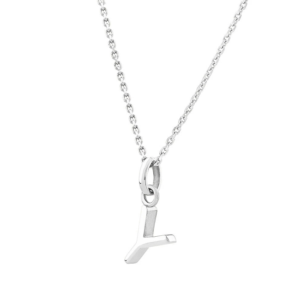 "U" Initial Pendant in Sterling Silver