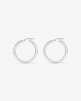 25mm Hoop Earrings in Sterling Silver