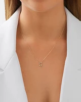 "K" Initial Necklace with 0.10 Carat TW of Diamonds in 10kt Yellow Gold