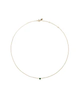 Emerald Trio Necklace in 10kt Yellow Gold