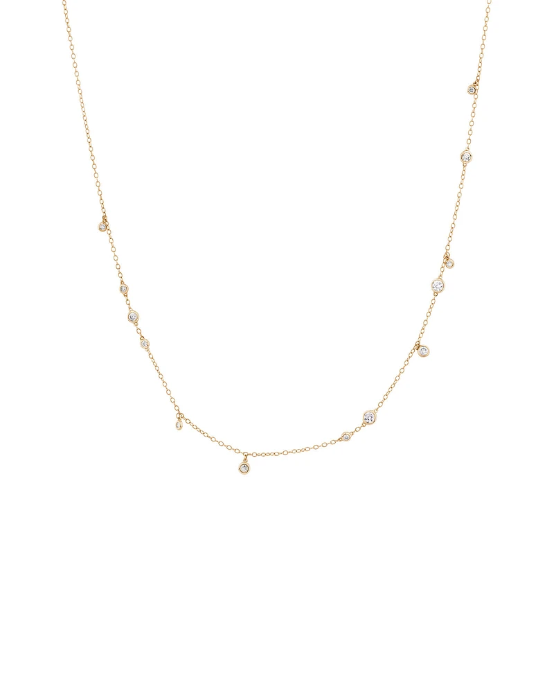 Necklace with 0.47 Carat TW of Diamonds in 10kt Yellow Gold