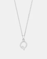 "Z" Initial Pendant in Sterling Silver