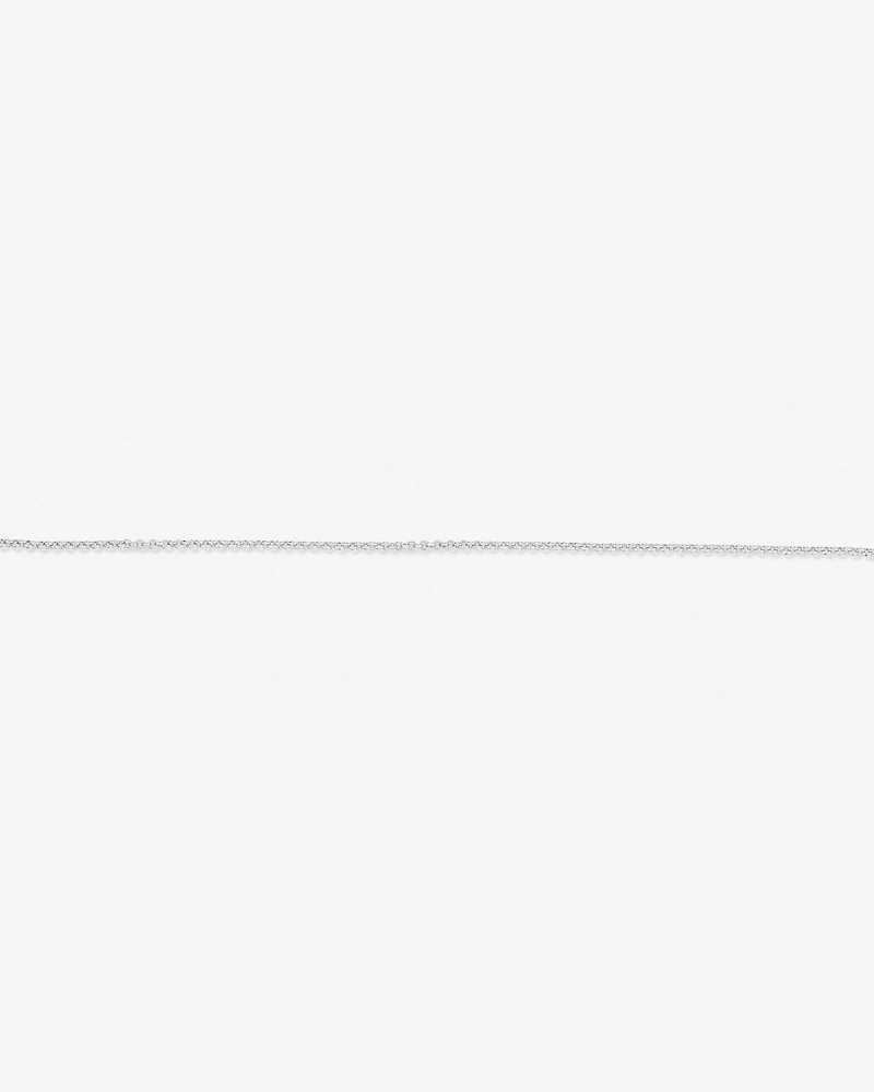 26cm (10.2") 1mm Width Belcher Chain Anklet in Sterling Silver