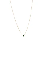 Emerald Trio Necklace in 10kt Yellow Gold