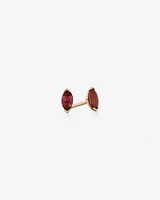 Marquise Cut Pink Tourmaline Stud Earrings in 10kt Yellow Gold