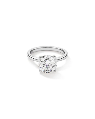 3.00 Carat TW Round Brilliant Laboratory-Grown Diamond Solitaire Engagement Ring in Platinum