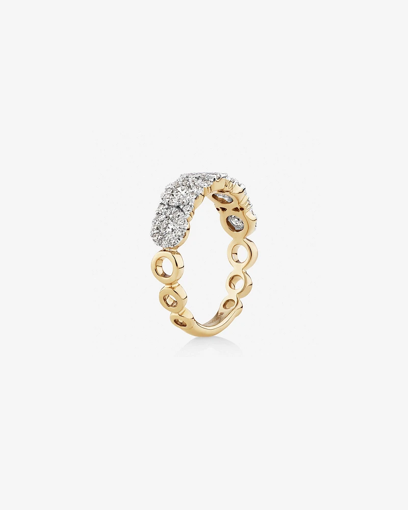 Bubble Ring with 1.00 Carat TW Diamonds in 10kt Gold