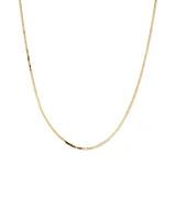 45cm (18”) 2mm-2.5mm Width Herringbone Chain in 10kt Yellow Gold