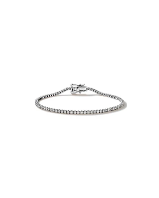 0.82 Carat TW Diamond Tennis Bracelet in 10kt White Gold