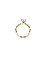 Carat TW Round Brilliant Laboratory-Grown Diamond Solitaire Engagement Ring in 14kt Gold