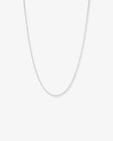 50cm (20") 3mm-3.5mm Width Belcher Chain in Sterling Silver