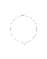 60cm (24") Fine Belcher Open Pendant Chain in Sterling Silver