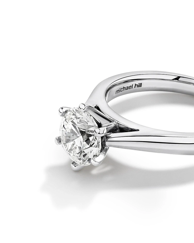 1.50 Carat TW of Diamond Ring in 14kt White Gold